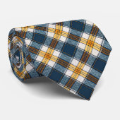 Blue and Yellow Plaid Necktie Tie ネクタイ (ロール)