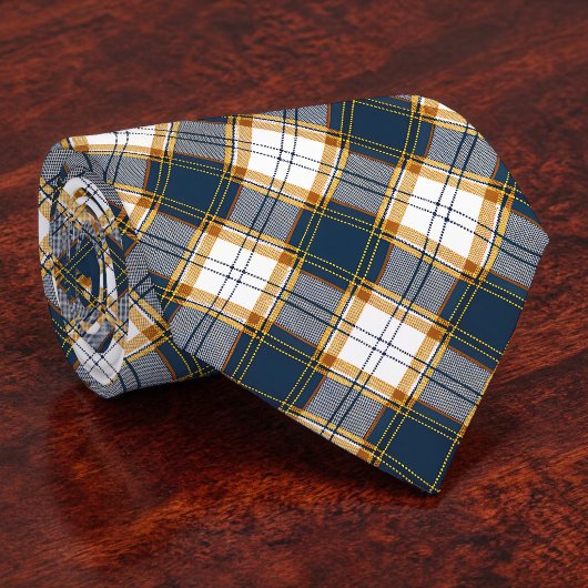 Blue and Yellow Plaid Necktie Tie ネクタイ