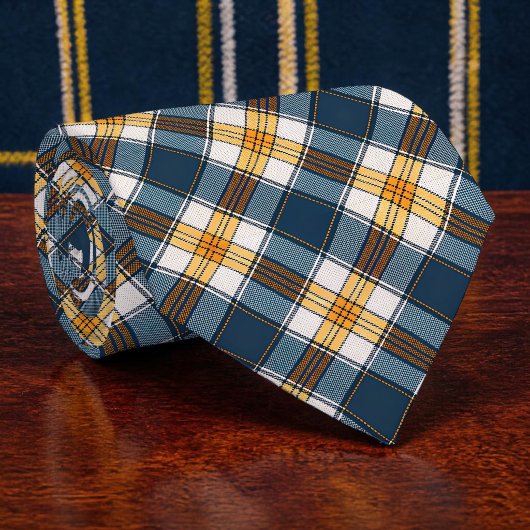 Blue and Yellow Plaid Necktie Tie ネクタイ