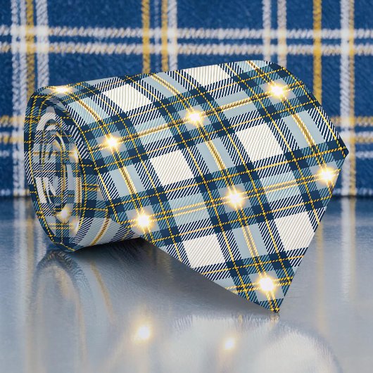 Blue and Yellow Plaid Necktie Tie ネクタイ