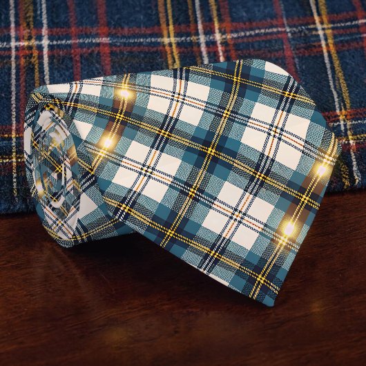 Blue and Yellow Plaid Necktie Tie ネクタイ