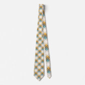 Blue and Yellow Plaid Necktie Tie ネクタイ (正面)