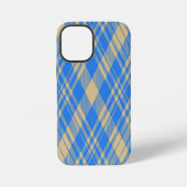 Blue and Yellow Scottish Tartan Plaid iPhoneケース (裏面)