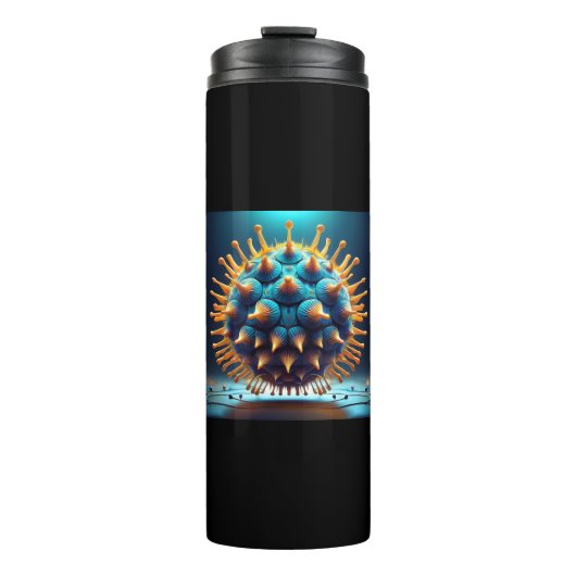 Blue And Yellow Spore Ball タンブラー (正面)