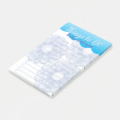 Blue Anemoneが投稿ノートを行う ポストイット (アングル)