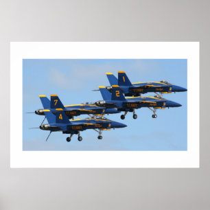 Blue Angels in Formation ポスター