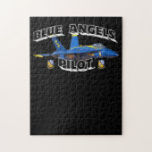 Blue Angels Pilot Childs Blue Angels Pilot Gift ジグソーパズル (縦)