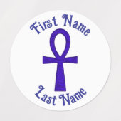 Blue Ankhサークルアパレルラベル ラベル (デザイン1)