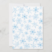 Blue Arctic Animals Birthday Invitation 招待状 (裏面)