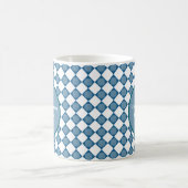 Blue Argyle Golf Pattern Country Club Coffee Mug コーヒーマグカップ (中央)