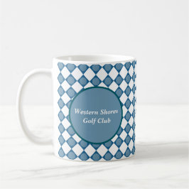 Blue Argyle Golf Pattern Country Club Coffee Mug コーヒーマグカップ