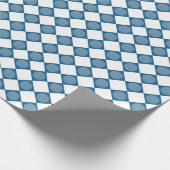 Blue Argyle Golf Pattern Wrapping Paper ラッピングペーパー (角)