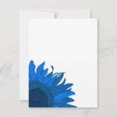 Blue Artポップ・アートの Sunflowers住所の変更 案内状 (裏面)