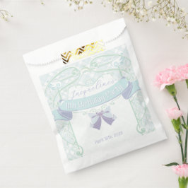 Blue Art Nouveau Princess Birthday フェイバーバッグ