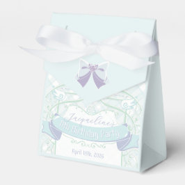 Blue Art Nouveau Princess Birthday フェイバーボックス