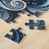 Blue Artic Wolf ジグソーパズル (側面)