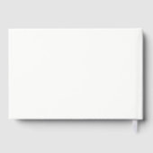 Blue Artistic Watercolor Floral Wedding ゲストブック (裏面)