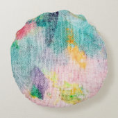 Blue Artistic. White Contemporary Presentation. Ti ラウンドクッション (裏面)