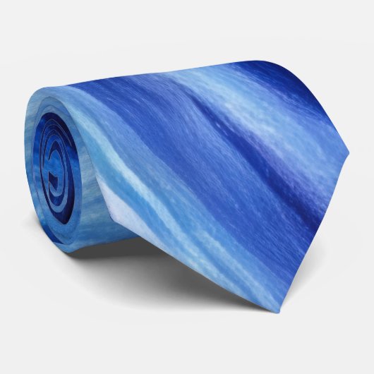 Blue Artsy Abstract Cool Colors Tie ネクタイ (ロール)