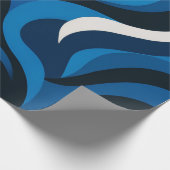 Blue Artsy Wrapping Paper ラッピングペーパー (角)