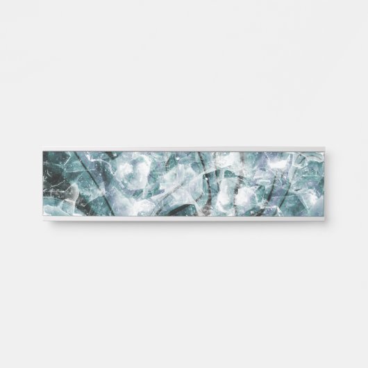 Blue asbtract glass texture サインプレート (正面)