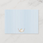 Blue Asian Dumpling Diaper Raffle Baby Shower  エンクロージャーカード (裏面)