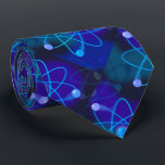 Blue Atomic Structure Science ネクタイ<br><div class="desc">A cool,  trendy and fun science-inspired design. The perfect gift for all scientists,  science teachers,  lab technicians,  science students,  in short,  any science geek in your life (and that includes you)! Designed by Science Geekness© at http://www.zazzle.com/sciencegeekness*</div>