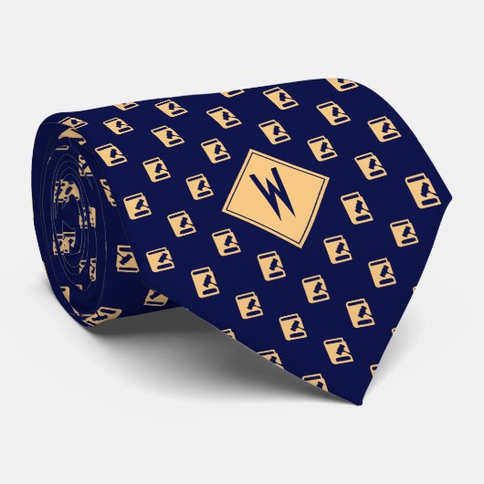 Blue Attorney Law Professor ネクタイ (ロール)