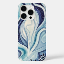 Blue Aurora Iphone 16ProMaxケース
