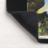 Blue Autumn Morning Glory マウスパッド (コーナー)