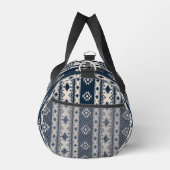 Blue Aztec Print Cut Sew Bag ダッフルバッグ (右)