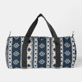 Blue Aztec Print Cut Sew Bag ダッフルバッグ (裏面)