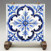 Blue Azulejo Talavera Ceramic Tile タイル