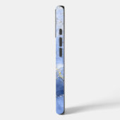 Blue Azure Waterカラーアルコールインクカスタマイズ可能 Case-Mate iPhoneケース (裏面 / 左)