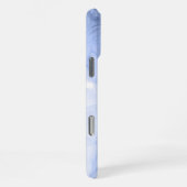 Blue Azure Waterカラーアルコールインクカスタマイズ可能 iPhoneケース (右側面)