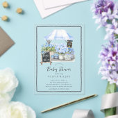 Blue Baby Bloom Shower Invitation アクリル招待状 (インサイチュ (ウェディング))