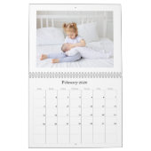 Blue Baby Boy Birth Announcement Calendar 2026 カレンダー (2月 2026)