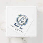 Blue Baby Boy Shower Square フェイバータグ (インサイチュ)