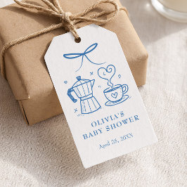 Blue Baby is Brewing Coffee Favor Tag ギフトタグ