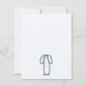 Blue Baby Its Cold Outside Baby Shower Invitation シーズンカード (裏面)