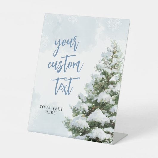 Blue Baby It's Cold Outside Shower Tabletop Sign 台座サイン (正面)