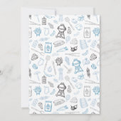 Blue Baby-Q Baby Shower Invitation | BBQ Party 招待状 (裏面)