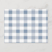 Blue Baby Shoes Gingham Booties Advice For Mommy エンクロージャーカード (裏面)