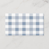 Blue Baby Shoes Gingham Booties How Many Candies エンクロージャーカード (裏面)