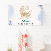 Blue Baby Shower Banner – Custom Name & Event  横断幕 (インサイチュ)