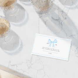 Blue Baby Shower Diaper Raffle Card – Printable 名刺