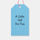 Blue Baby Shower Gift来ラベルに感謝 ギフトタグ (裏面)