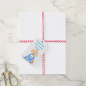 Blue Baby Shower Gift来ラベルに感謝 ギフトタグ (より糸付き)