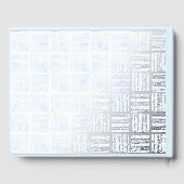 Blue Baby Shower Guest Book Real Foil Guestbooks  ゲストブック (裏面)