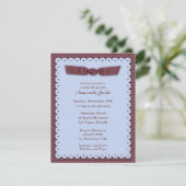 Blue Baby Shower Invitation 招待状 (スタンド正面)